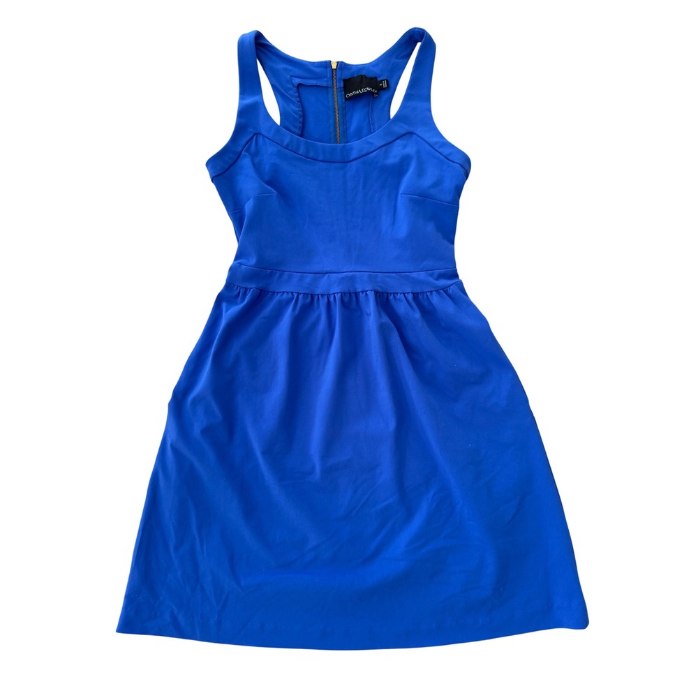 Cynthia Rowley Dress Racerback Blue Sleeveless Mini Cocktail Party Dress